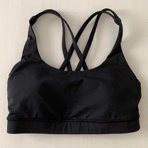 Black Lululemon Energy bra, size 4